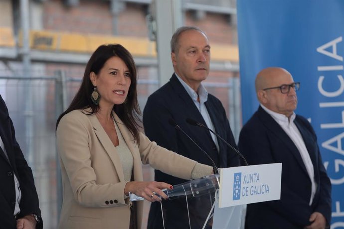 Allegue, en el transcurso del acto en Pontevedra.