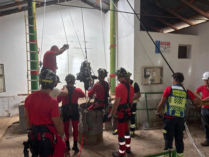 Efectivos detallan el rescate del fallecido en un pozo de La Laguna: una operación a 126 metros de profundidad