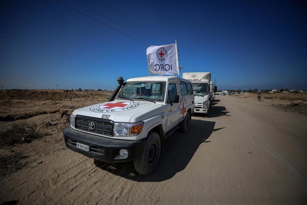 Vehículo del Comité Internacional de la Cruz Roja (CICR) en la Franja de Gaza (archivo)