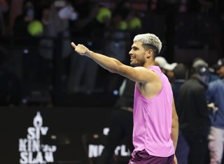 Carlos Alcaraz, en el Six Kings Slam