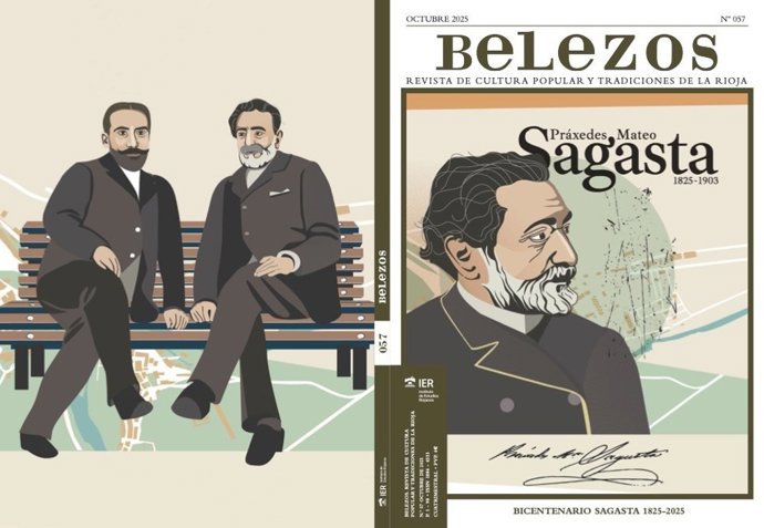 El IER presenta el número 57 de la revista 'Belezos', dedicado a Práxedes Mateo-Sagasta en el bicentenario de su nacimiento