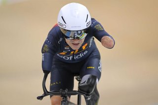 El ciclista español Ricardo Ten en el Mundial de Pista adaptado de Río de Janeiro.