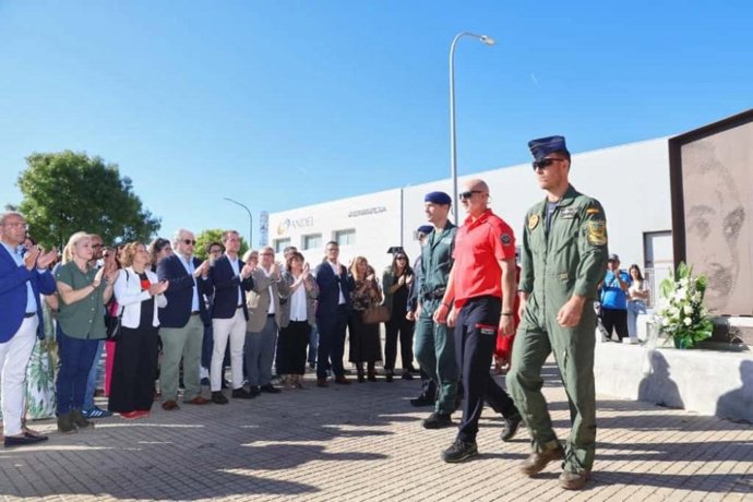 Homenaje al oficial de los Bomberos de Mallorca fallecido en 2021 Joan Cifuentes, este domingo en Inca.