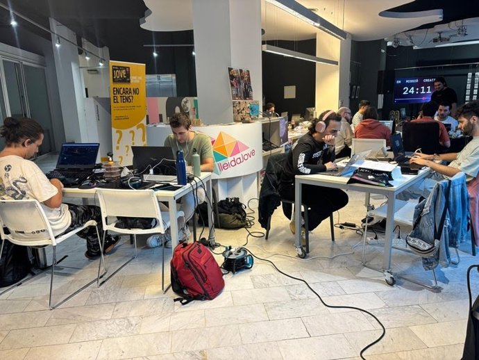 Participantes de la Ponent Game Jam