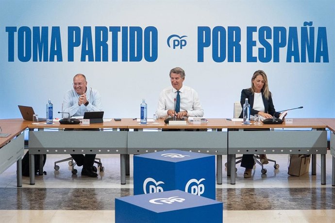 Archivo - Arquivo - Reunião do Comitê Diretor do PP em Aranjuez (Madri), presidida por Alberto Núñez Feijóo