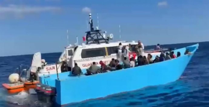 Rescate de migrantes en el Mediterráneo
