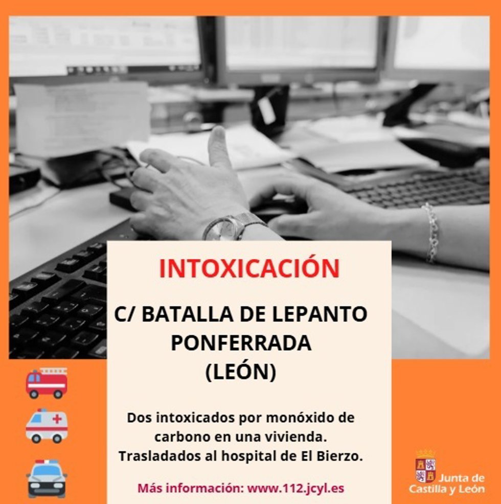 Gráfico elaborado por el 112 con datos del incidente ocurrido en una vivienda de Ponferrada