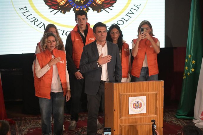 El presidente electo de Bolivia, Rodrigo Paz