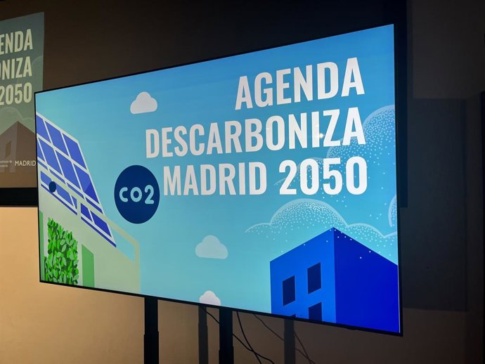 Presentación de la Agenda Descarboniza Madrid del Ayuntamiento de la capital.