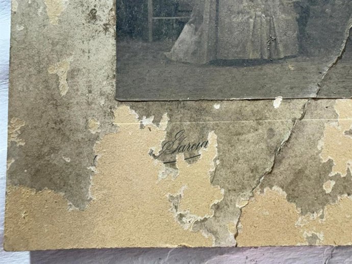 Una de las fotografías de Antonio García  recuperadas de la dana.