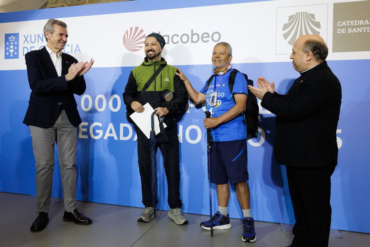 Colombian Father and Son Become Milestone 500,000th Pilgrims to Santiago