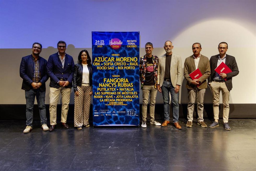 Presentación del festival Horteralia que se celebra este fin de semana en Cáceres