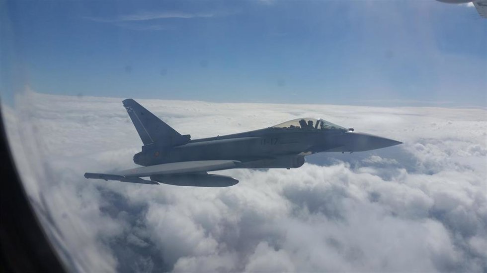 Archivo - Avión de combate Eurofighter