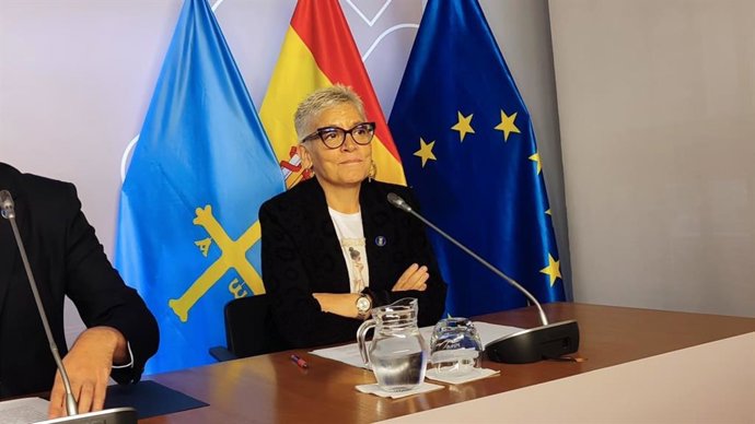 La consejera de Salud, Concepción Saavedra, en rueda de prensa.