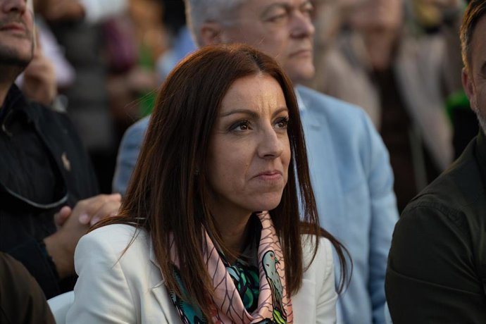 Archivo - La portavoz del Grupo Municipal de Vox en Logroño, María Jiménez