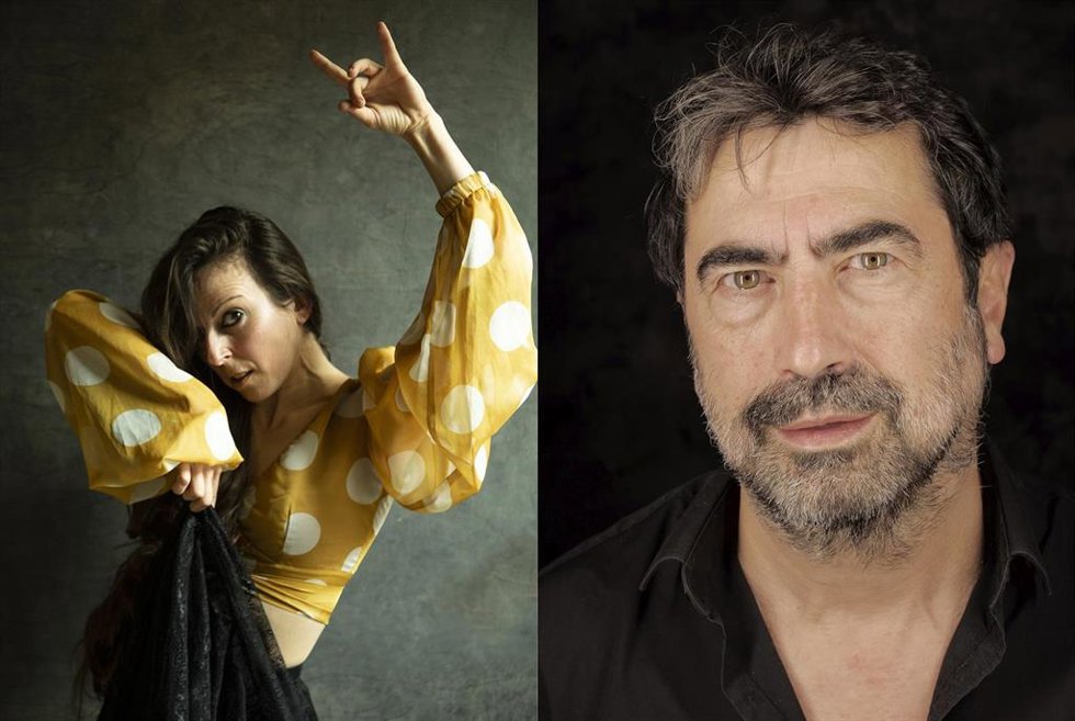 La bailarina y coreógrafa Mariana Collado y el compositor Julián Sanz.