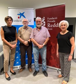 Representants del Banc d'Aliments, Reddis i Fundació La Caixa