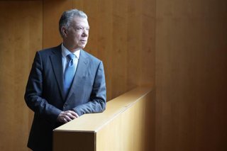 El expresidente de Colombia y premio Nobel de la Paz, Juan Manuel Santos, en declaraciones con Europa Press.