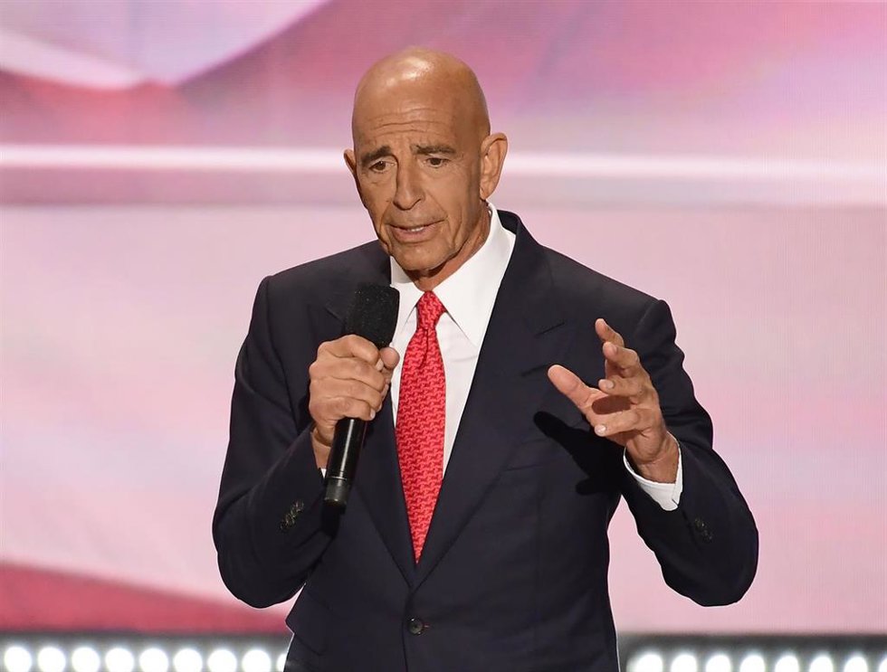 Archivo - Tom Barrack, embajador de Estados Unidos en Turquía y enviado especial para Siria.