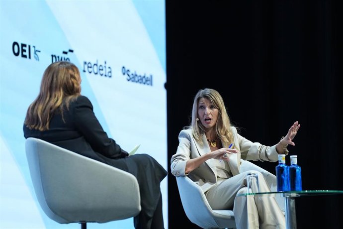 La vicepresidenta Yolanda Díaz en 'World in Progress'