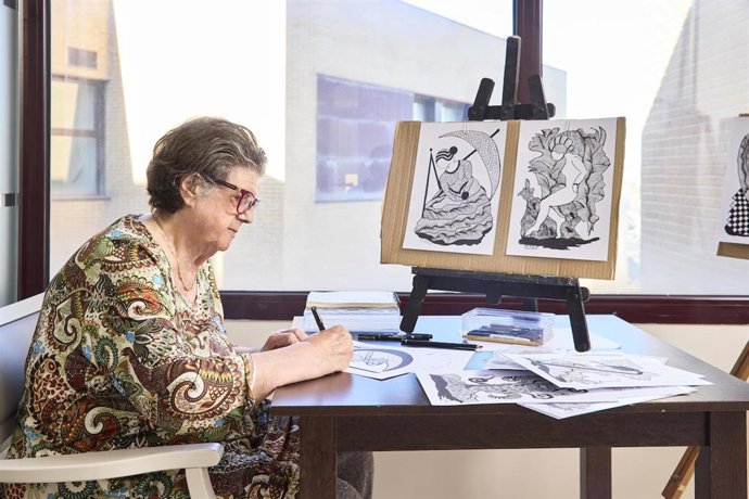 Actividad artística en un centro de día Bouco