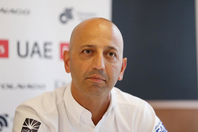 Archivo - UAE Team Emirates general manager Matxin Joxean Fernandez pictured during a press conference of UAE Team Emirates cycling team ahead of the 106th edition of the Tour de France cycling race, in Brussels, Belgium, Friday 05 July 2019. This year's 