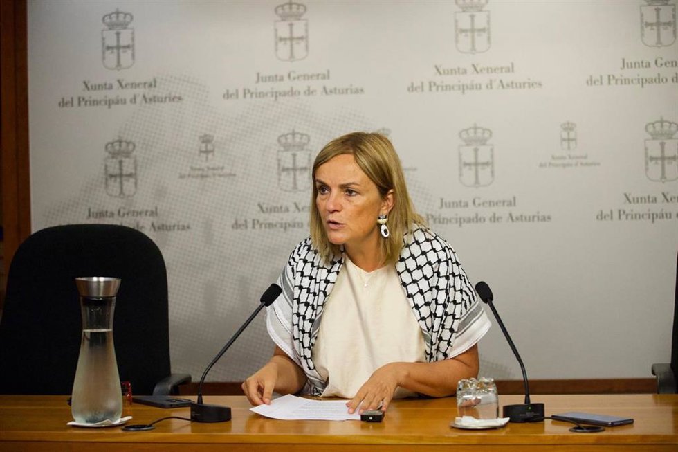 La diputada del Grupo Mixto en la Junta General del Principado de Asturias Covadonga Tomé.