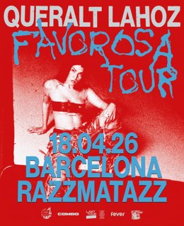 Cartell promocional del concert de Queralt Lahoz a Razzmatazz