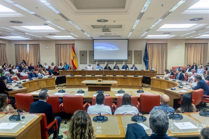 Presentación del documental 'Sacar pecho: de viaje con el miedo', en el Congreso de los Diputados, a 20 de octubre de 2025, en Madrid (España).
