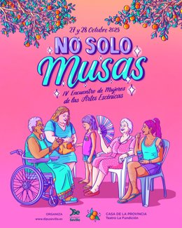 El cartel del cuarto encuentro de 'No Solo Musas', que tendrá lugar entre el 27 y el 29 de octubre en Sevilla.