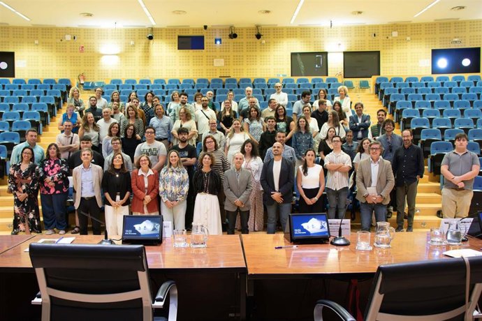 El Paraninfo de la Universidad Pablo de Olavide, en la inauguración de la IX edición del Certificado Universitario ‘Formación para el empleo y la vida autónoma de personas con diversidad funcional cognitiva (FEVIDA)’.