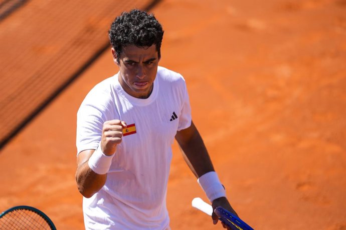 Archivo - Jaume Munar of Spain celebrates the victory against August Holmgren and Johannes Ingildsen of Denmark during their men’s doubles tennis match to 2025 Davis Cup Qualifiers Second Round between Spain and Denmark at Club Tennis Puente Romano on Sep