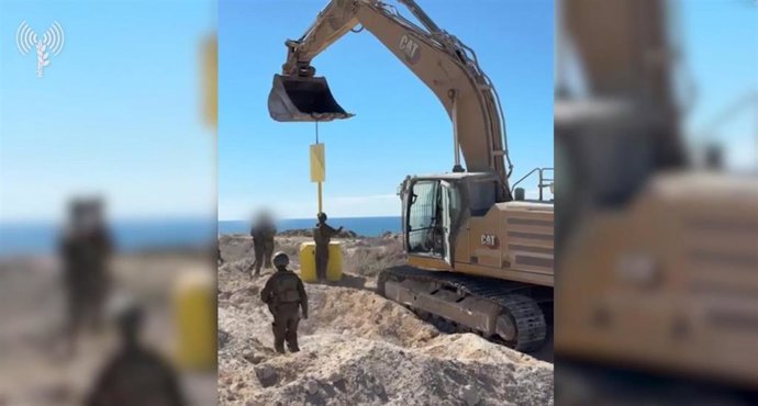 Demarcación de la Línea Amarilla en la Franja de Gaza