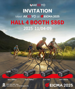 AKEEYO showcases next-generation AKY-710 Lite and AKY-730 Pro at EICMA 2025. Hall 4, Booth S86d, Nov 4-9, Fiera Milano, Rho.