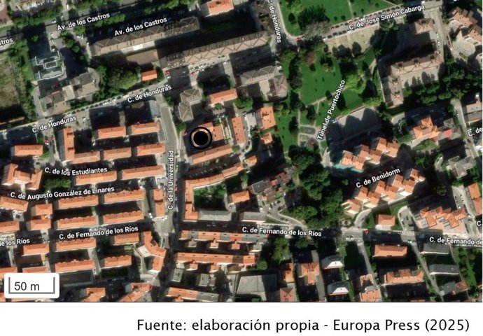 Zona de Santander en la que se produjeron los hechos