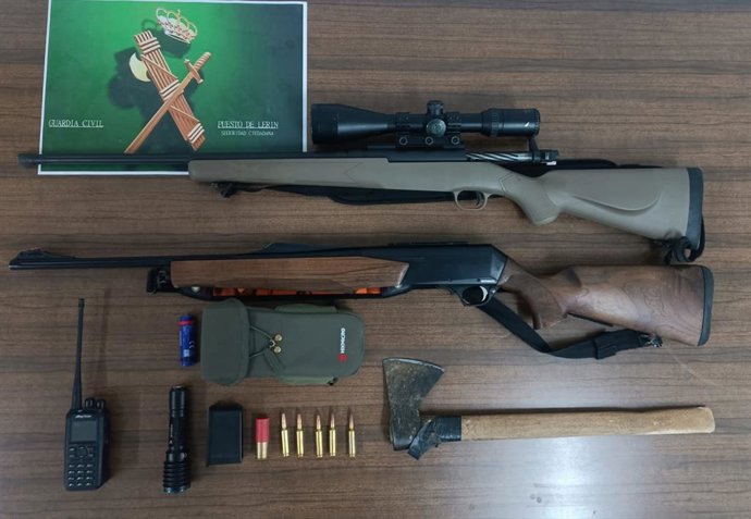 Imagen del material interceptado