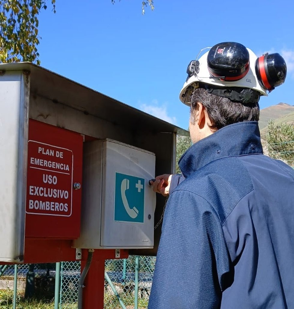 Endesa hace un simulacro en la central hidráulica de Arties-Aiguamoix, en Naut Aran (Lleida)