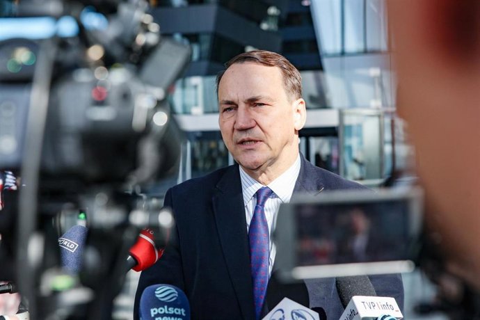Archivo - El ministro de Exteriores de Polonia, Radoslaw Sikorski.
