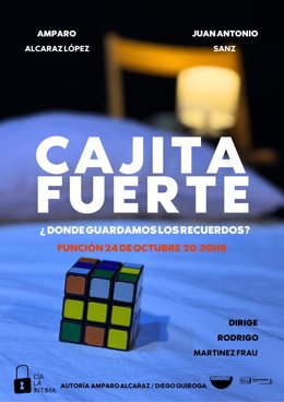Cartel del estreno de 'Cajita Fuerte', de la compañía La Íntima
