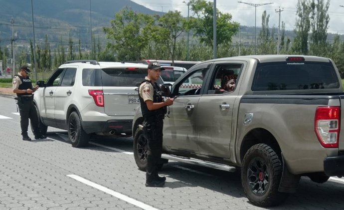 Archivo - Arquivo - Polícia no Equador (arquivo)