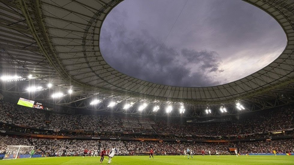 Final de la UEFA Europa League 2025 en el estadio de San Mamés, en Bilbao