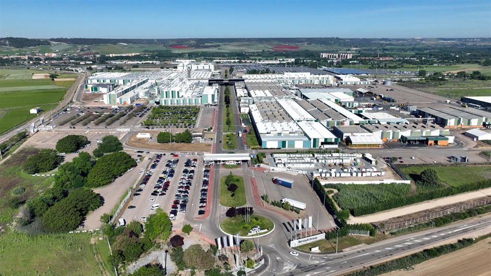 Vista aérea de la factoría de Renault en Palencia.