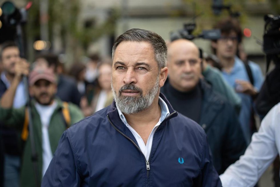 El presidente de Vox, Santiago Abascal.