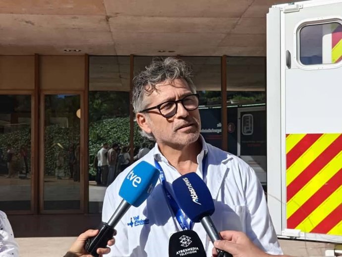 Carlos Molina en declaraciones a la prensa.