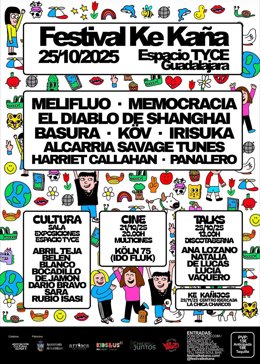 Cartel del Festival Ke Kaña 2025 de Guadalajara.