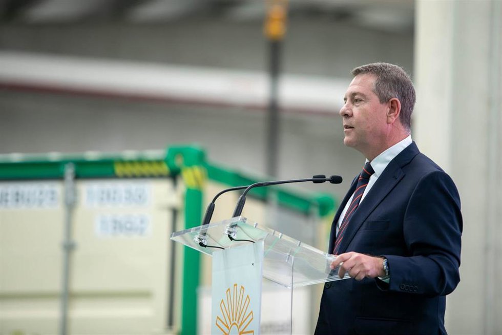 -El Presidente De Castilla-La Mancha, Emiliano García-Page, Inaugura En Villarrubia De Santiago (Toledo), La Fábrica Nomad Solar Industries, Ubicada En El Polígono Industrial El Llano