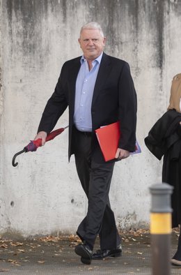 El empresario Pablo Crespo a su llegada a la Audiencia Nacional, a 20 de octubre de 202, en San Fernando de Henares, Madrid (España).