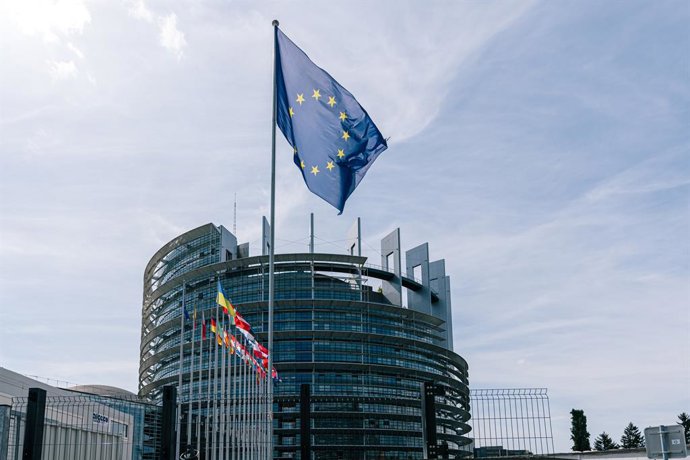 Archivo - Arquivo - Exterior do Parlamento Europeu, a instituição parlamentar da União Europeia que representa os cidadãos europeus e exerce o poder legislativo.