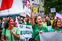 STEC, ANPE y UGT cifran el seguimiento de la huelga docente de este martes en varias etapas en un 40%