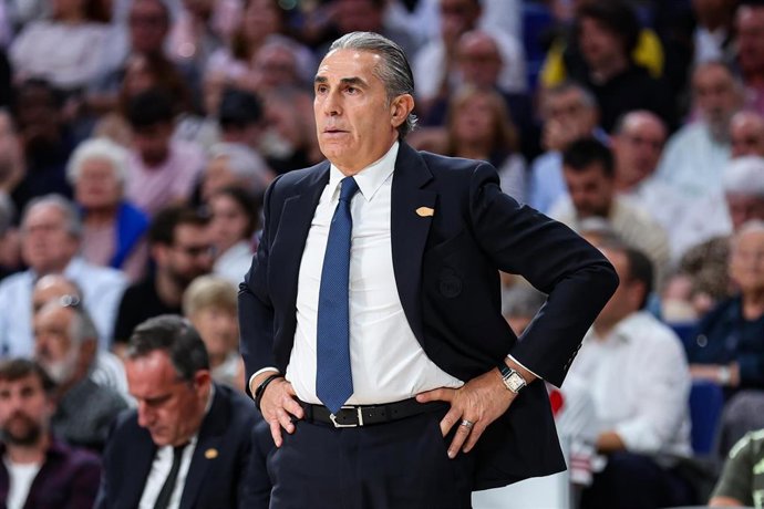 El entrenador del Real Madrid, Sergio Scariolo.